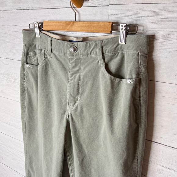 Democracy Pants Womens Size 14 Light Sage Green Corduroy Ab Solution Fall Wear - Picture 6 of 15